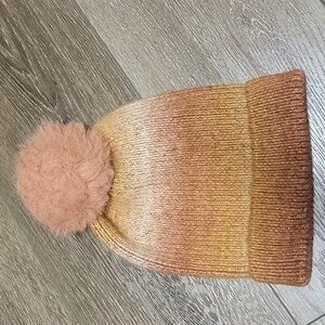 Norla Gradient Knit Beanie with Pom Pom